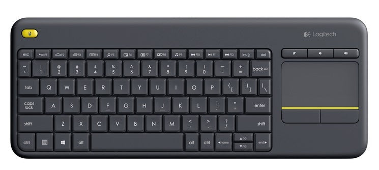 Logitech K400 Plus Wireless Touch Keyboard - Black