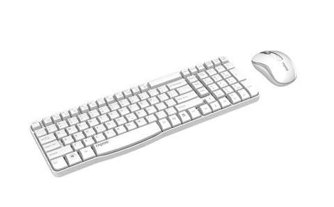 Rapoo X1800S Wireless Multimedia Keyboard And Mouse - White