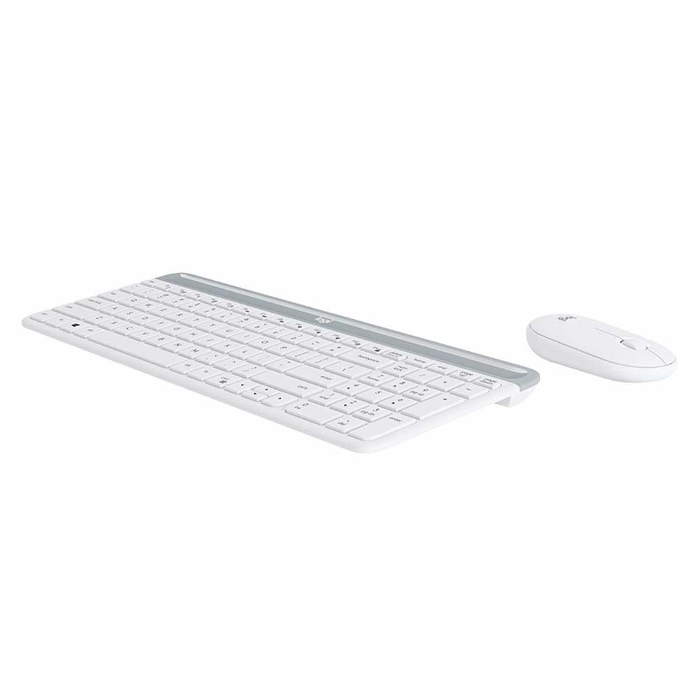 Logitech MK470 Slim Wireless Keyboard and Mouse Combo White