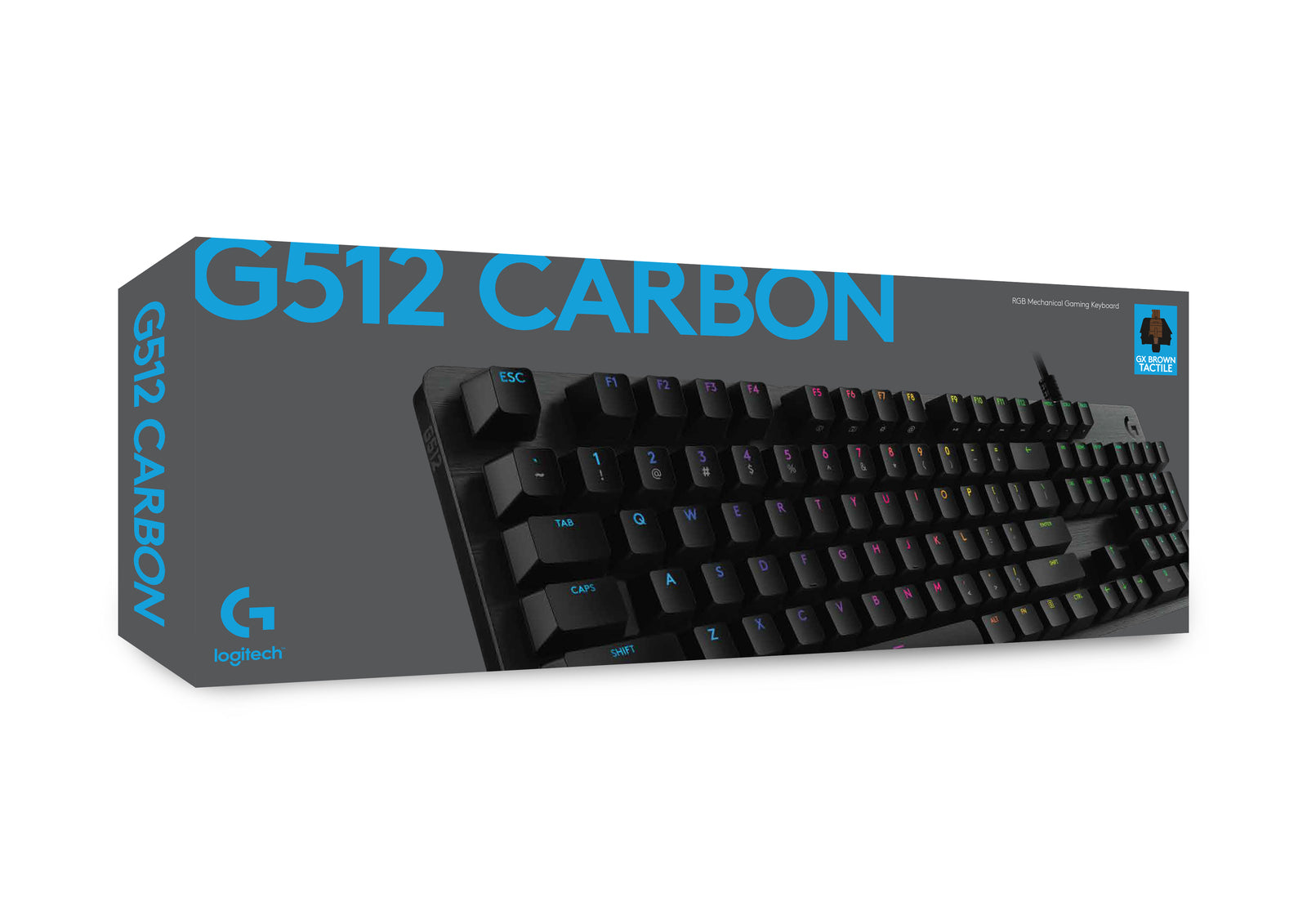 Logitech G512 Carbon LIGHTSYNC RGB Mechanical Gaming Keyboard - Tactile (PC)