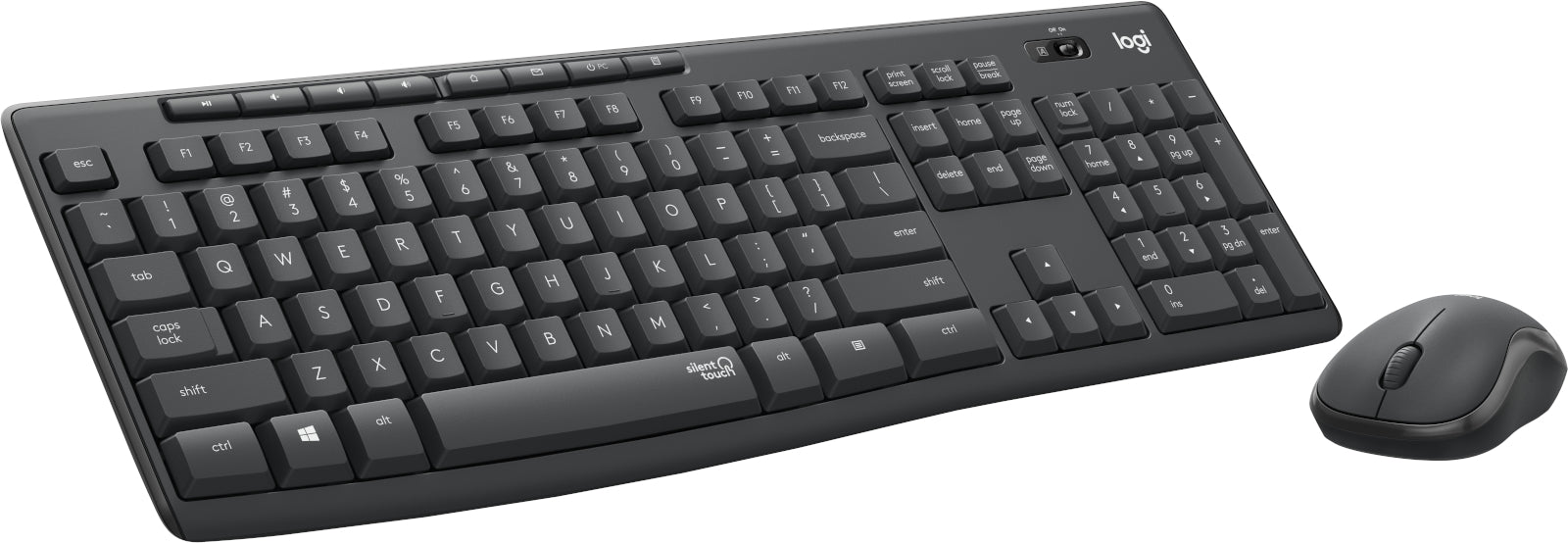 Logitech MK295 Silent Wireless Keyboard and Mouse Combo Graphite