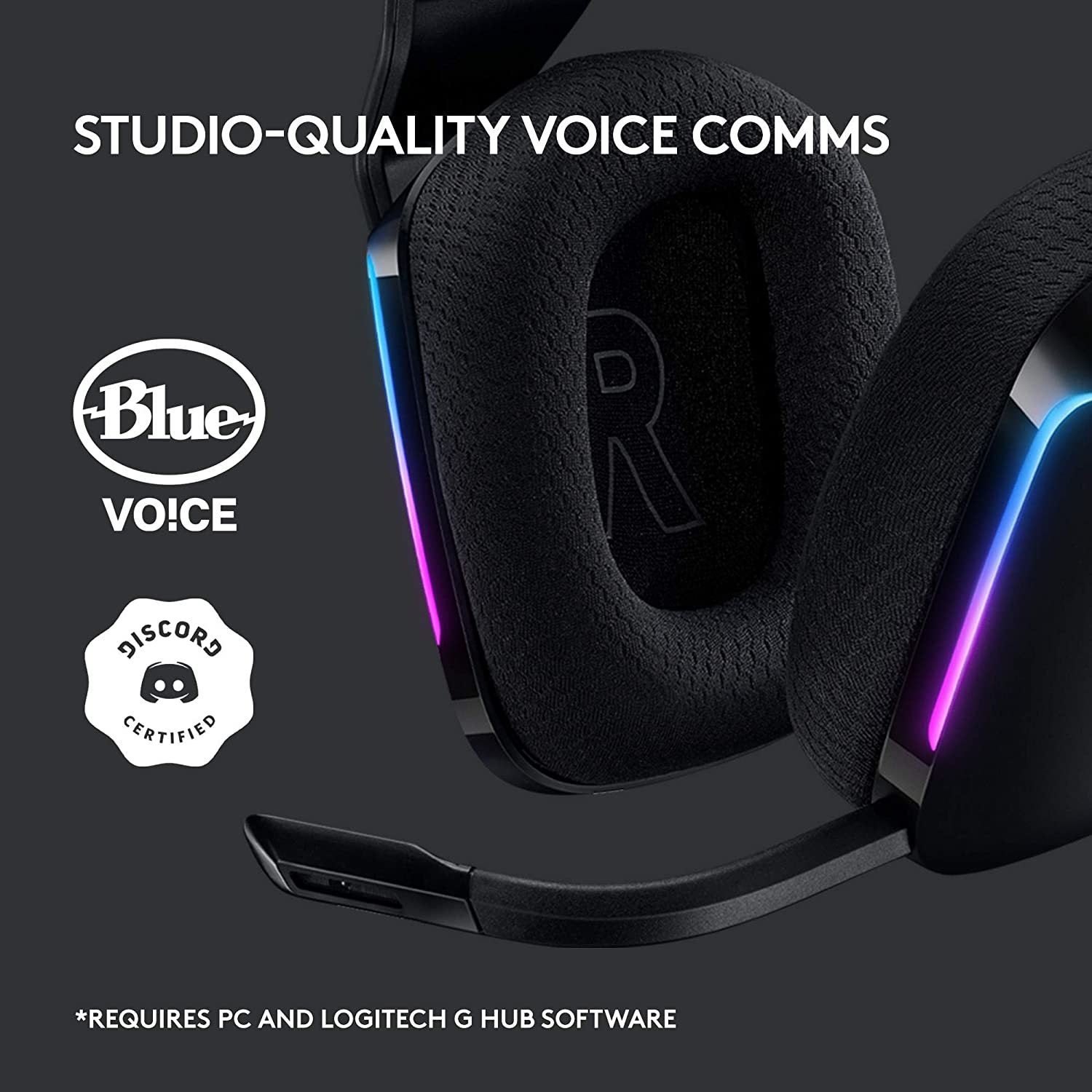 Logitech G733 LIGHTSPEED Wireless RGB Gaming Headset - Black