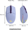 Logitech G203 LIGHTSYNC RGB Gaming Mouse (Lilac)