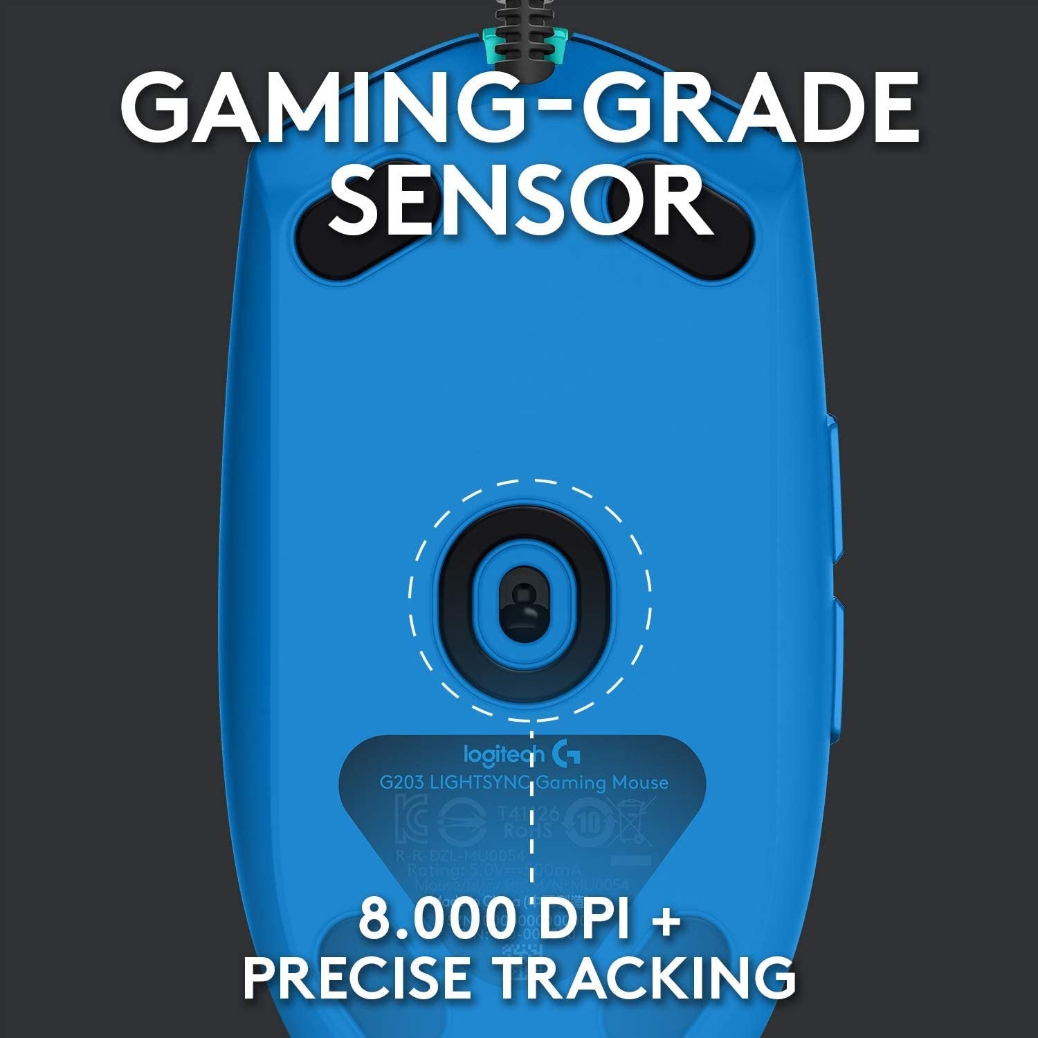 Logitech G203 LIGHTSYNC RGB Gaming Mouse (Blue)
