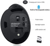 Wireless Ergonomic Mouse - Black