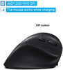 Wireless Ergonomic Mouse - Black