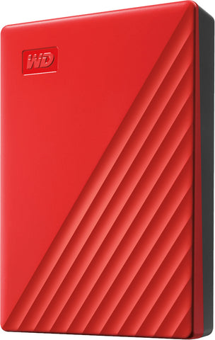 4TB WD My Passport USB 3.2 Gen 1 External HDD - Red