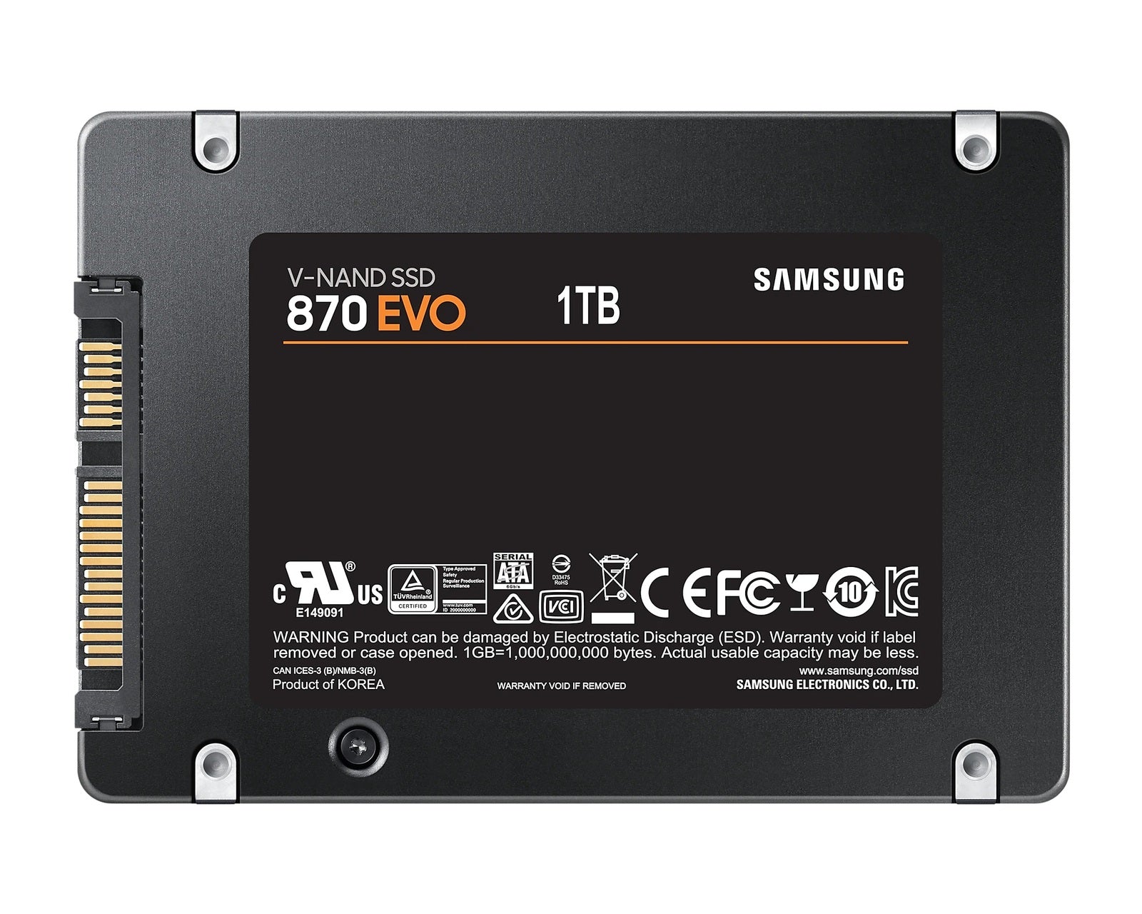 1TB Samsung 870 EVO V-NAND 2.5" SATA SSD
