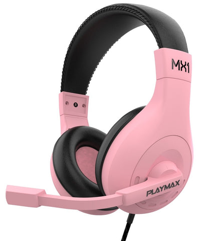 Playmax MX1 Universal Headset - Pink (Switch, PS5, PS4, Xbox Series X, Xbox One)