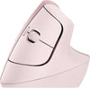 Logitech Lift Vertical Ergonomic Mouse Rose