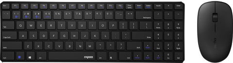 Rapoo 9300M Multi-mode Wireless Ultra-slim Desktop Set Black