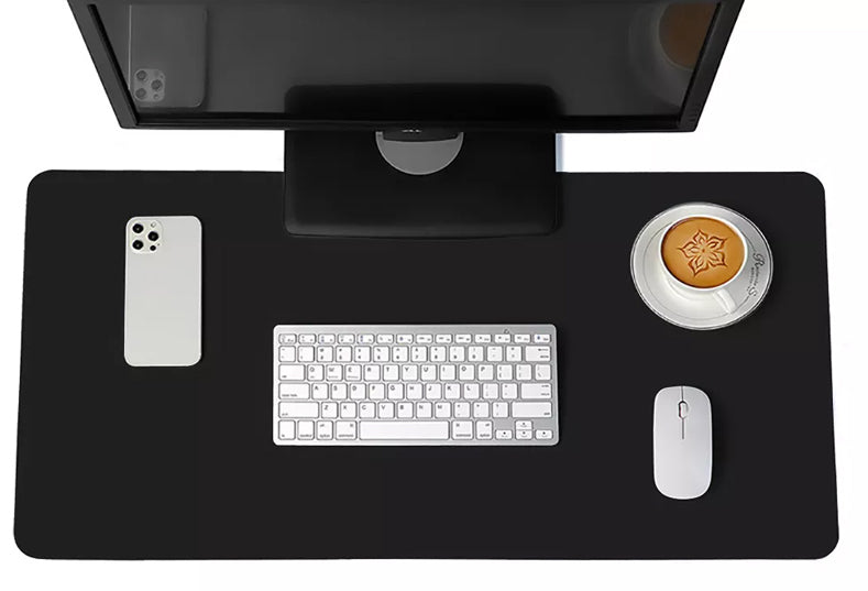 Large Size Waterproof Office Desk Protector Mat Keyboard Mouse Desk Pad - Black