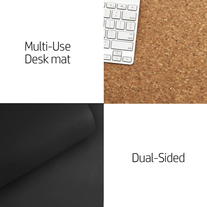 Large Size Waterproof Office Desk Protector Mat Keyboard Mouse Desk Pad - Black