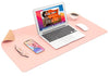 Large Size Waterproof Office Desk Protector Mat Keyboard Mouse Desk Pad - Pink