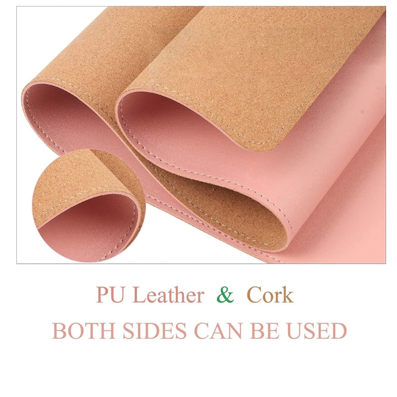 Large Size Waterproof Office Desk Protector Mat Keyboard Mouse Desk Pad - Pink