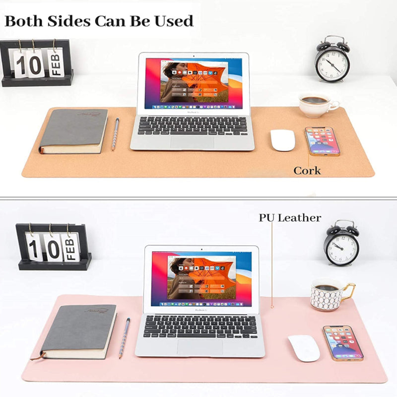 Large Size Waterproof Office Desk Protector Mat Keyboard Mouse Desk Pad - Pink