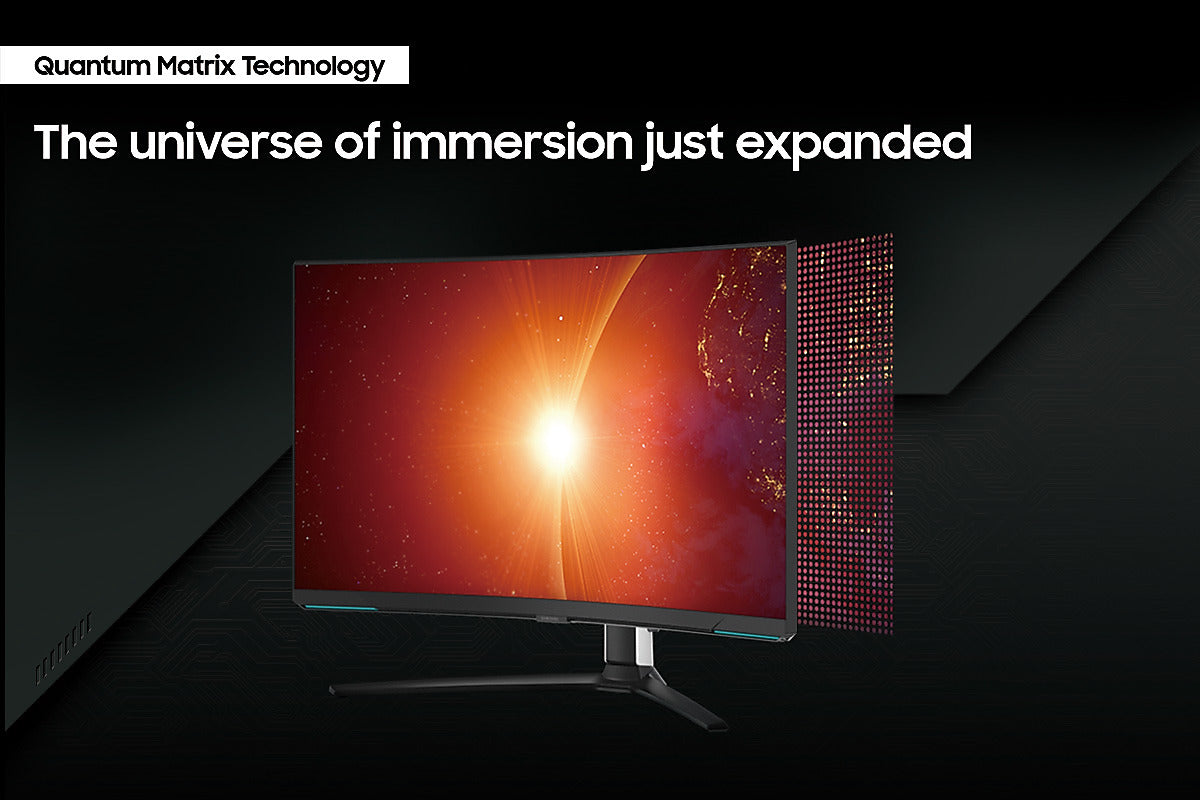 32" Samsung Odyssey Neo 4K 240Hz 1ms FreeSync Premium Pro HDR Curved Gaming Monitor