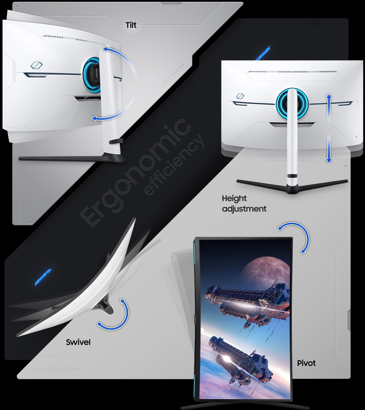 32" Samsung Odyssey Neo 4K 240Hz 1ms FreeSync Premium Pro HDR Curved Gaming Monitor