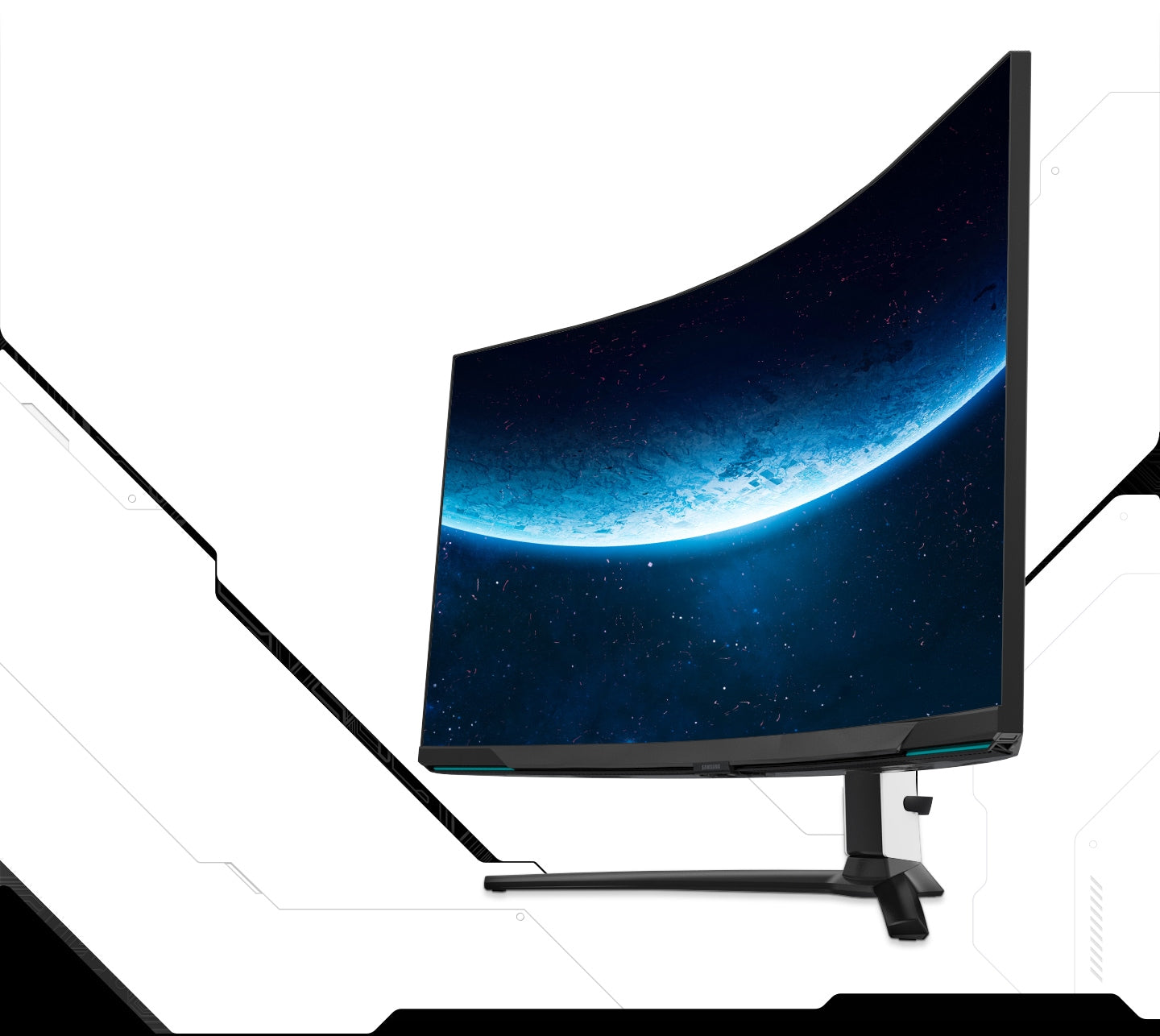 32" Samsung Odyssey Neo 4K 240Hz 1ms FreeSync Premium Pro HDR Curved Gaming Monitor