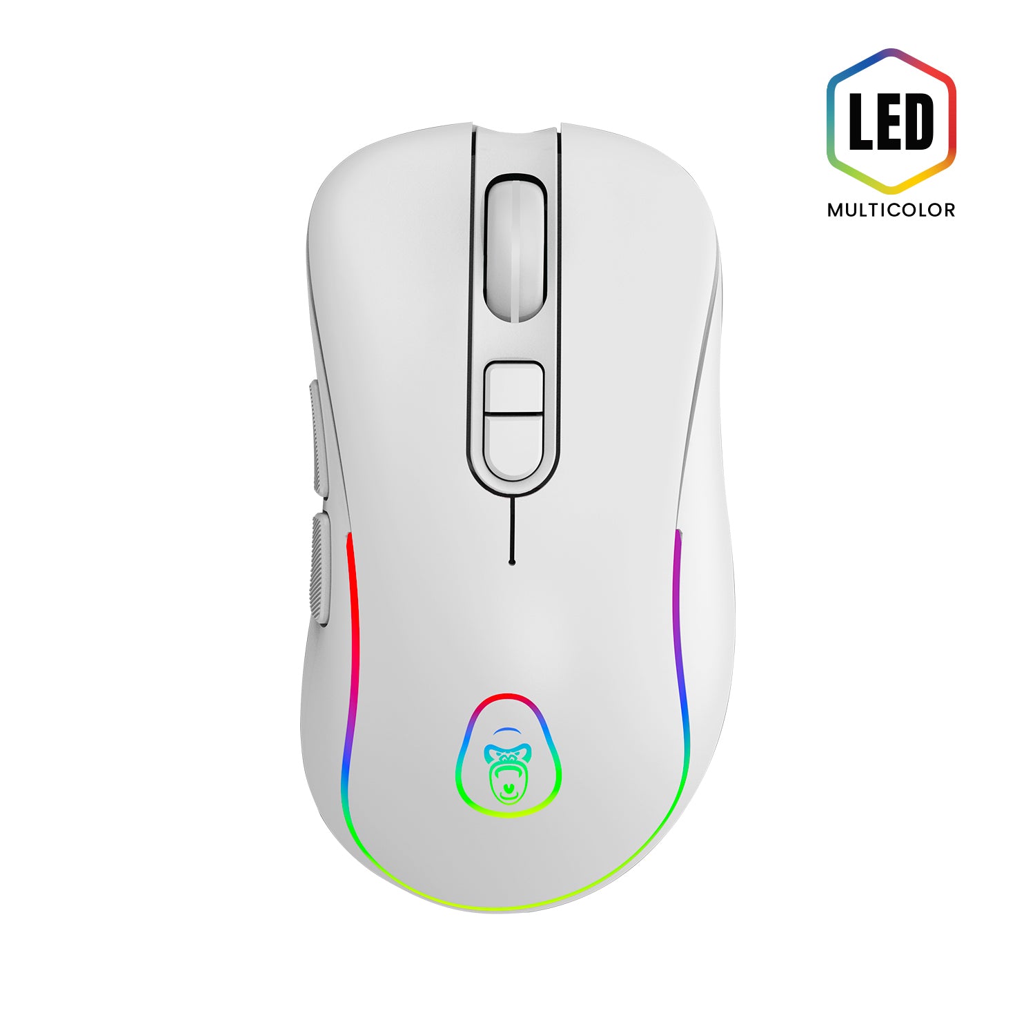 Gorilla Gaming Wired Mouse - White (PC)