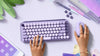 Logitech POP KEYS Wireless Mechanical Keyboard Lavender Cosmos