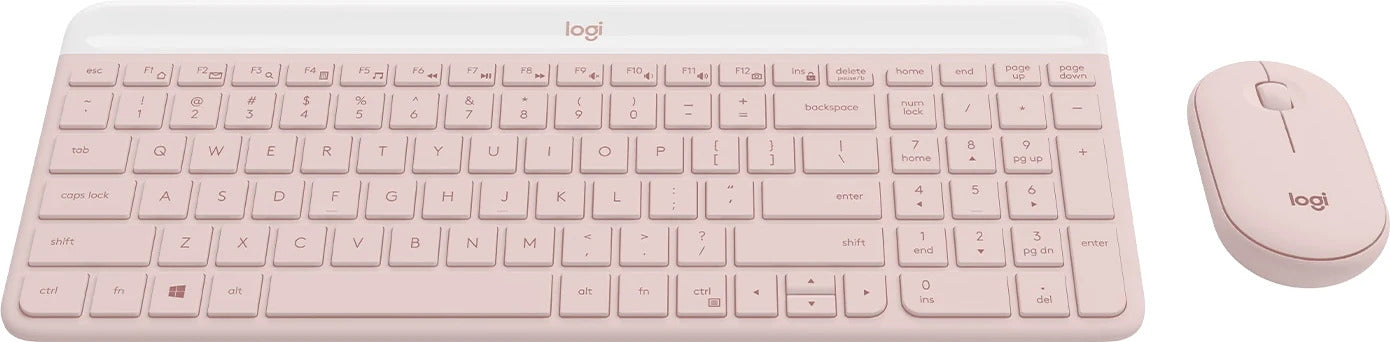 Logitech MK470 Slim Wireless Keyboard and Mouse Combo Rose