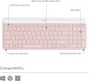 Logitech MK470 Slim Wireless Keyboard and Mouse Combo Rose