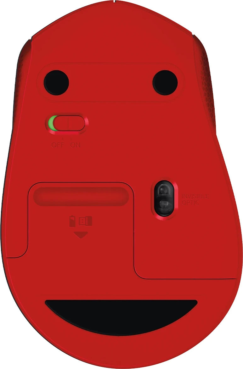 Logitech M331 Silent Plus Mouse Red