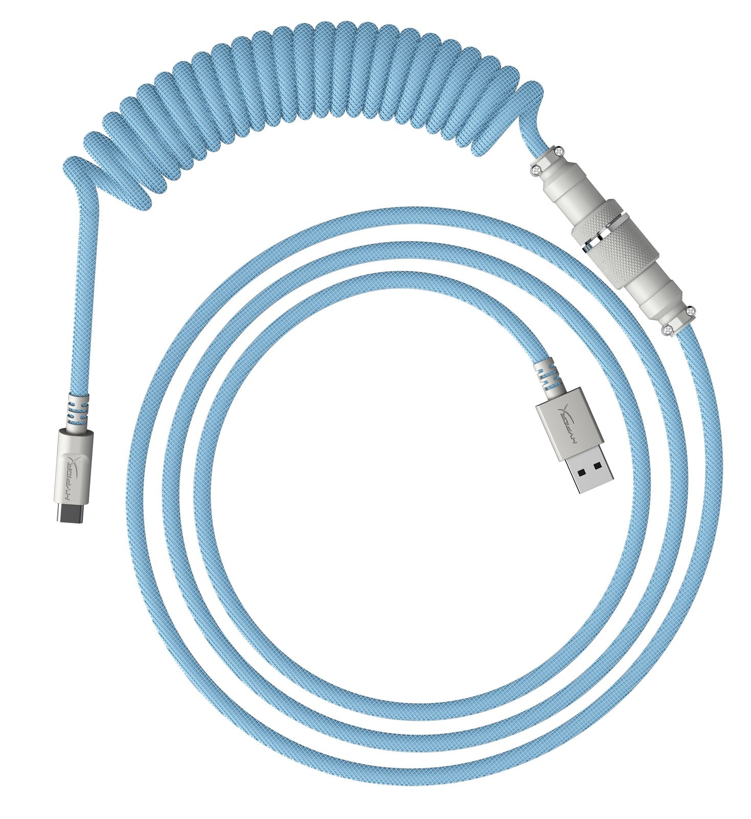 HyperX Coiled Cable (Light Blue & White) (PC)