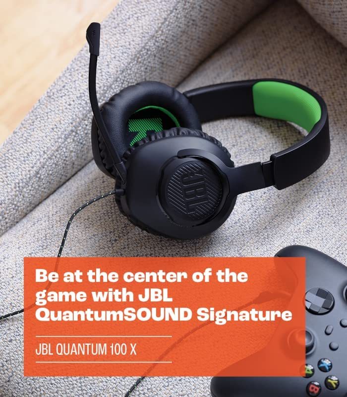 JBL Quantum 100X Wired Gaming Headset (Black)
