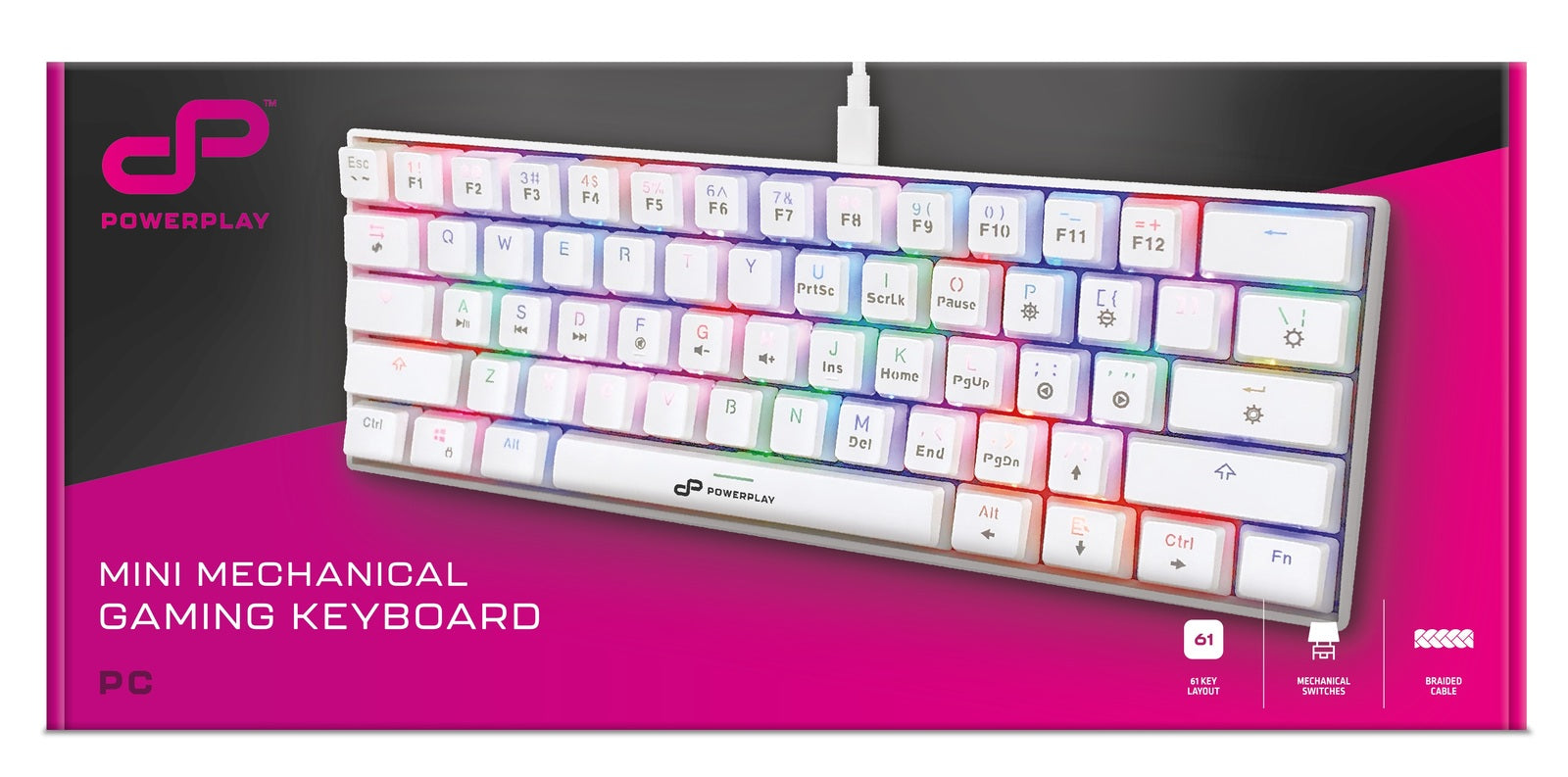 PowerPlay Mini Mechanical Keyboard (White) (PC)