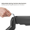 Gorilla Arms Single Monitor Elemental Gas Spring Monitor Arm