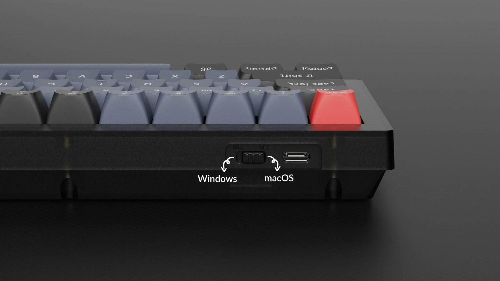 Keychron V2 65% RGB Keychron K Pro Brown Fully Assembled w/ Knob Hot-Swappable QMK Custom Mechanical Keyboard Frosted Black