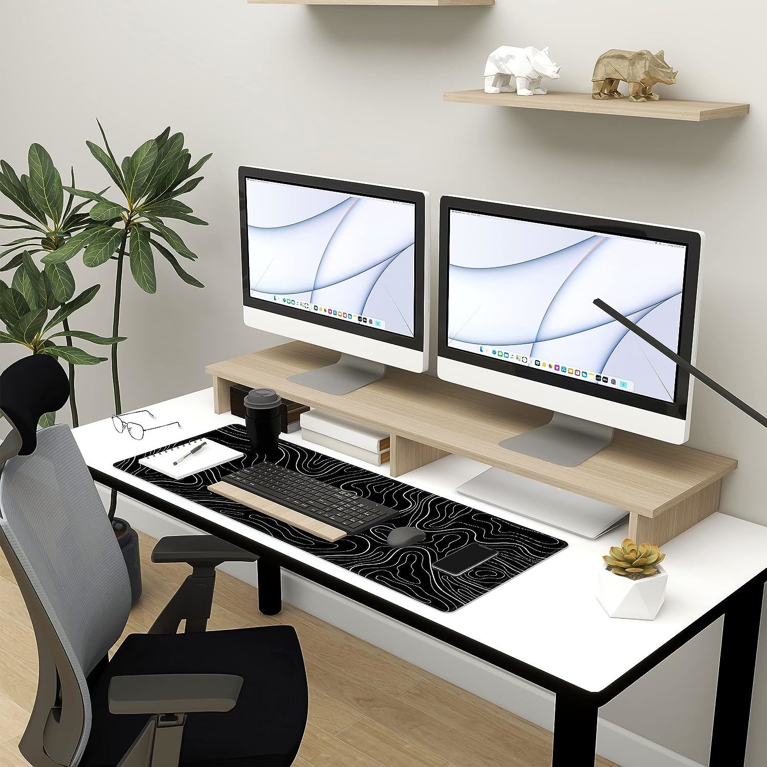Playmax Topographic Extended Mousepad (Black) (PC)