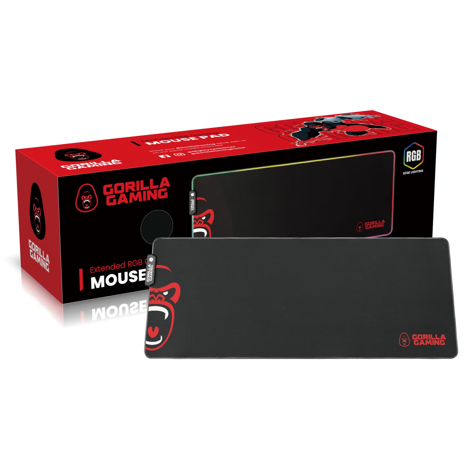 Gorilla Gaming - RGB Gaming Mouse Pad XL (PC)
