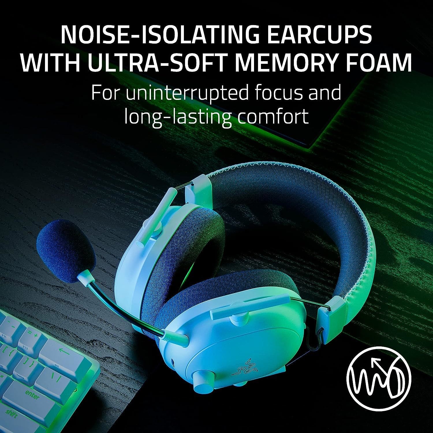 Razer BlackShark V2 PRO Wireless Gaming Headset - White (2023) (PC)