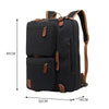 17.3" Convertible Canvas Sport Backpack & Shoulder Bag Black by Ningbo Fantasy Supply