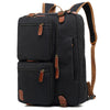 17.3" Convertible Canvas Sport Backpack & Shoulder Bag Black by Ningbo Fantasy Supply