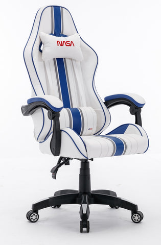 Nasa Atlantis Gaming Chair (White and Blue)