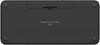 Logitech Pebble Keys 2 K380s Bluetooth Keyboard Tonal Graphite