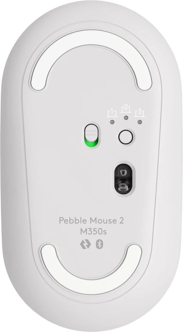 Logitech Pebble Mouse 2 M350s Bluetooth Mouse Tonal White