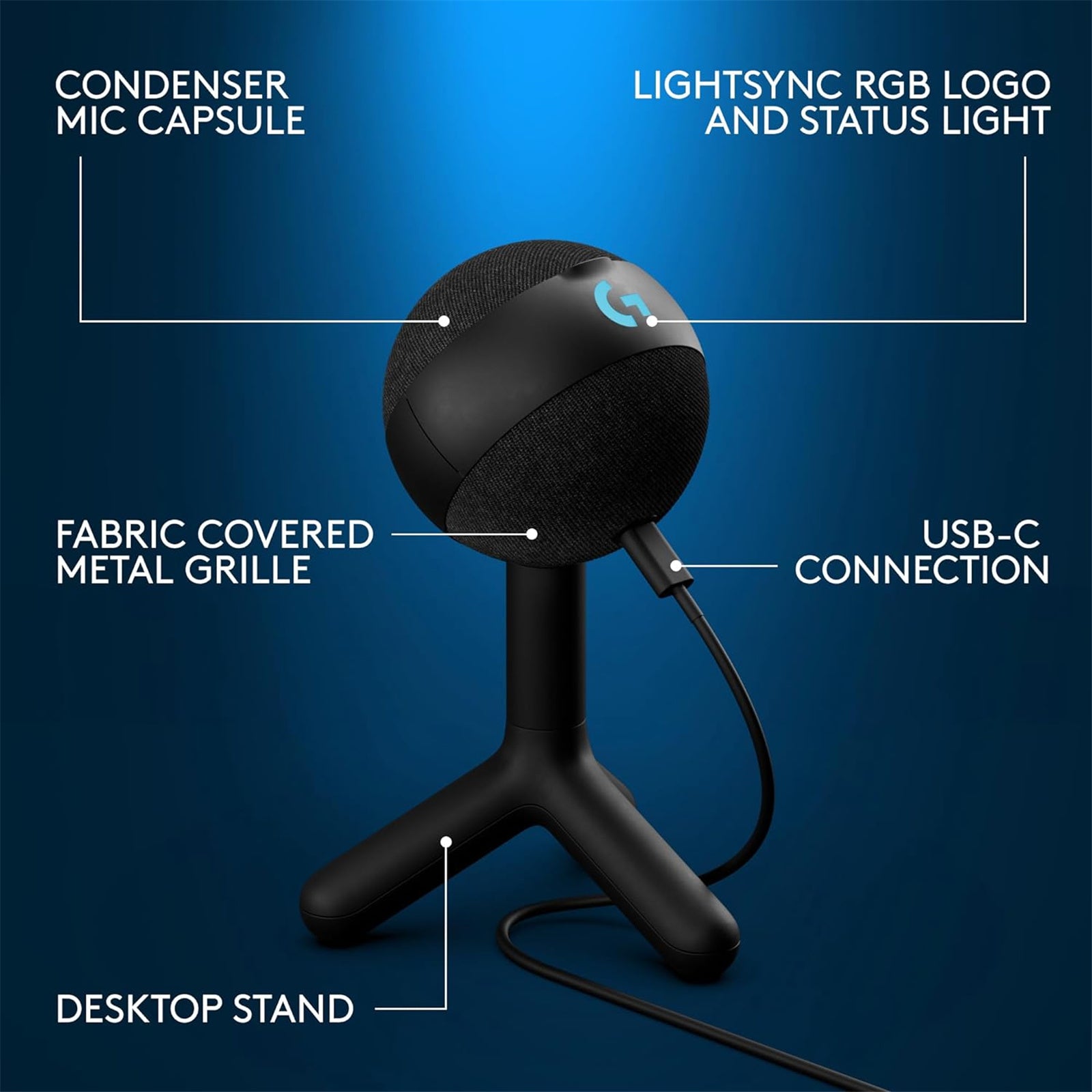 Logitech G Yeti Orb RGB Gaming Microphone (PC)