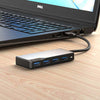 Alogic USB-A Fusion SWIFT 4-in-1 USB Hub Space Grey