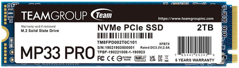 2TB Team Group MP33 Pro NVMe M.2 PCIe 3.0x4 SSD