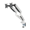 Gorilla Arms Heavy-Duty Spring-Assisted Dual Monitor Arm with RGB Lighting For 27"~35" Displays