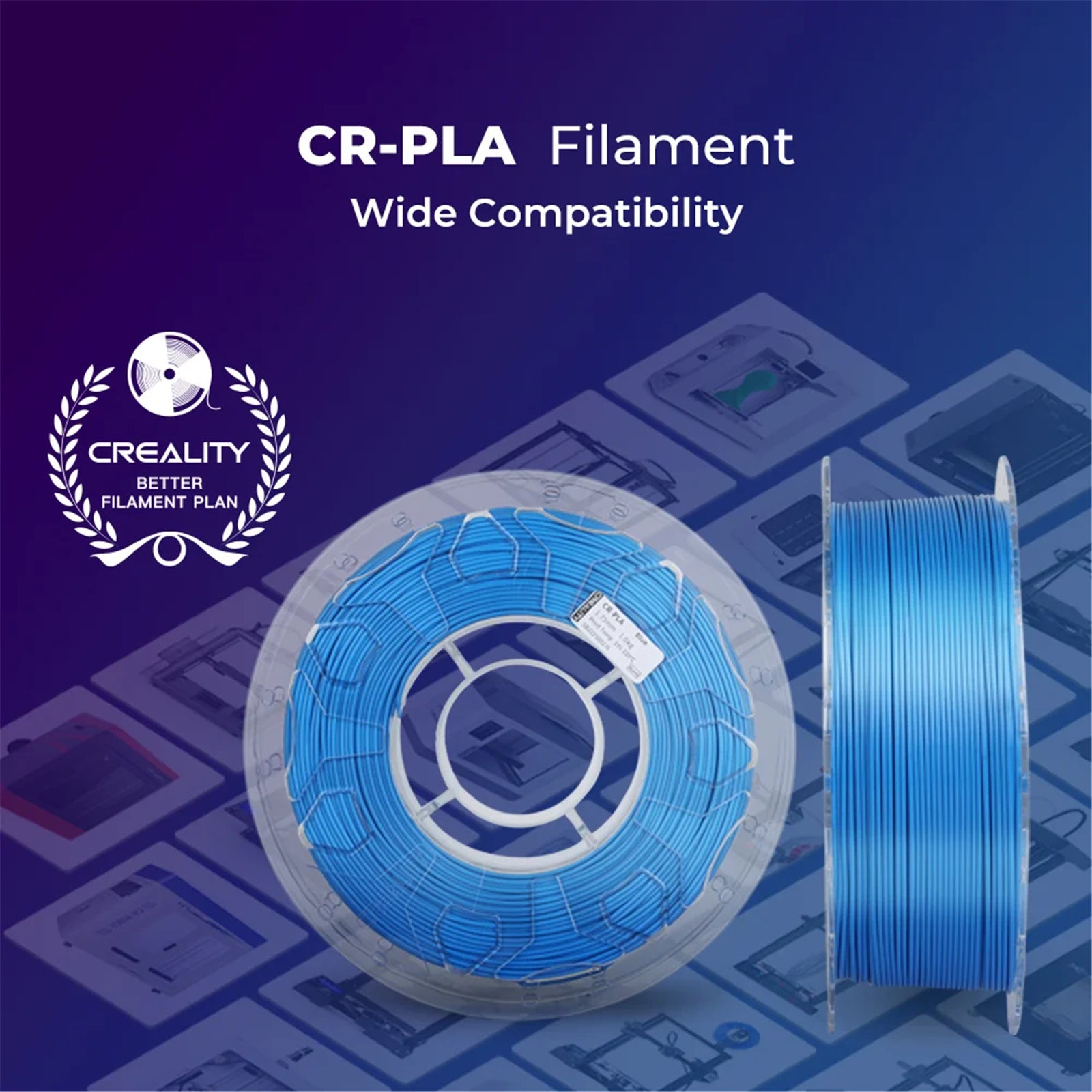 Creality CR-PLA 1.75mm PLA 3D Printing Filament 1kg - Black