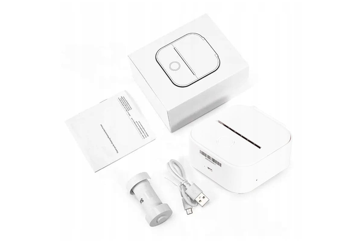 Kogan Mini Inkless Printer and Sticker Maker (White)