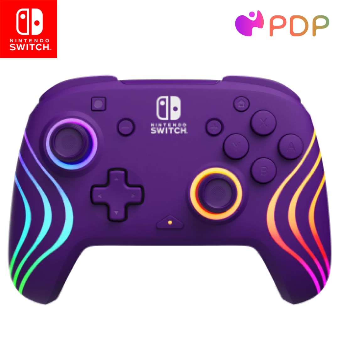 PDP Afterglow Wave Wireless Switch Controller (Purple)