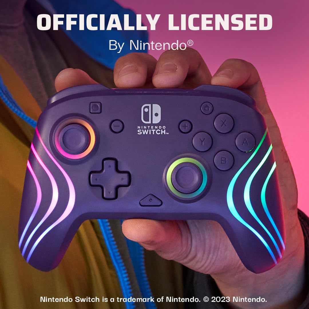 PDP Afterglow Wave Wireless Switch Controller (Purple)