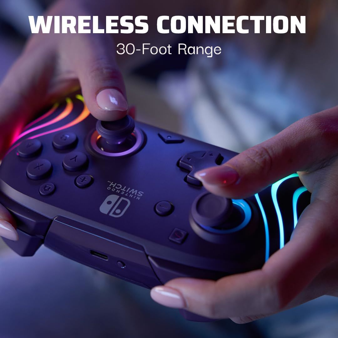 PDP Afterglow Wave Wireless Switch Controller (Purple)